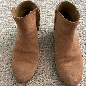 Jack Rogers Suede Bootie Camel sz 8 EUC